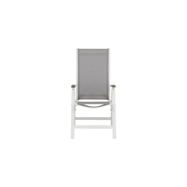Outdoor-Hochlehner Albany 2er-Set – Verstellbarer Komfort in Grau