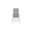 Outdoor-Hochlehner Albany 2er-Set – Verstellbarer Komfort in Grau