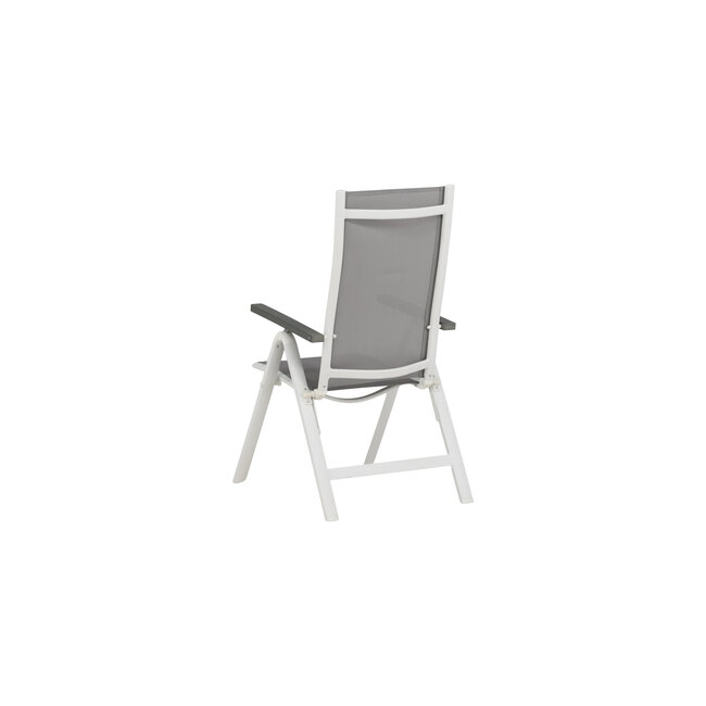Outdoor-Hochlehner Albany 2er-Set – Verstellbarer Komfort in Grau