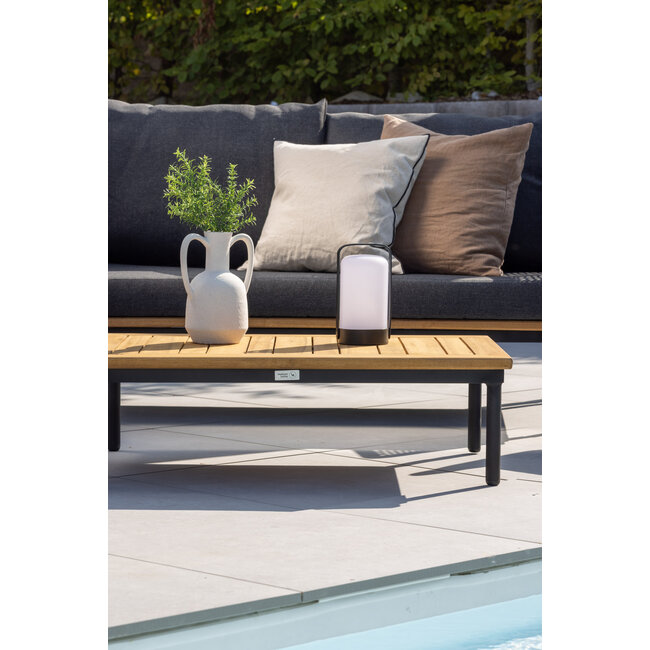 Outdoor Lounge-Set Andorra (4-teilig) – Moderner Materialmix aus Rope, Akazienholz und Stahl