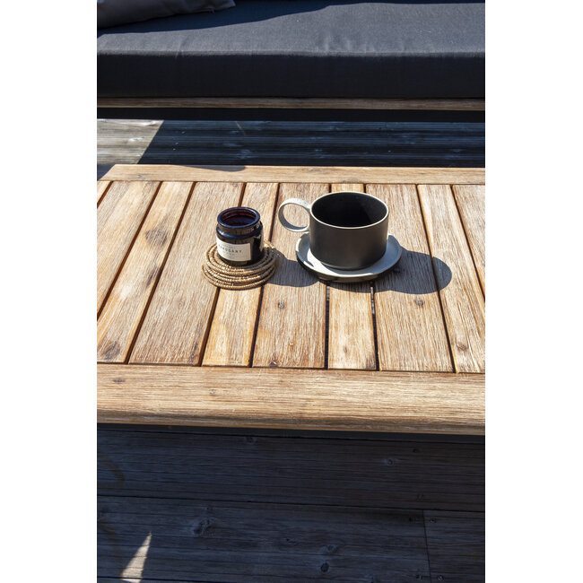 Outdoor Lounge-Set Andorra (4-teilig) – Moderner Materialmix aus Rope, Akazienholz und Stahl