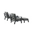 Lounge-Set Barcelona Schwarz – Moderne Outdoor-Lounge