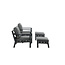 Lounge-Set Barcelona Schwarz – Moderne Outdoor-Lounge