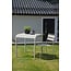 Outdoor Café-Tisch Borneo (70 x 70 cm) – Skandinavisches Design aus Aluminium in Beige