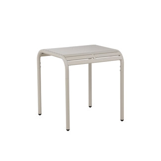 Venture Home Outdoor Café-Tisch Borneo (70 x 70 cm) – Skandinavisches Design aus Aluminium in Beige