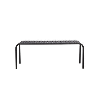 Venture Home Outdoor Esstisch Borneo (200 x 100 cm) – Skandinavisches Aluminium-Design in Schwarz/Anthrazit