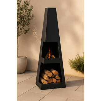 Venture Home Gartenkamin Bastian – Skulpturales Design