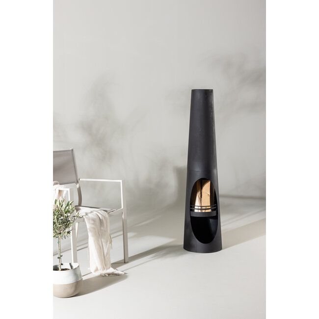 Bastian Feuerstelle (Ø 33 cm) – Moderne Eleganz & wohlige Wärme für Ihre Terrasse
