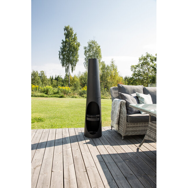 Bastian Feuerstelle (Ø 33 cm) – Moderne Eleganz & wohlige Wärme für Ihre Terrasse