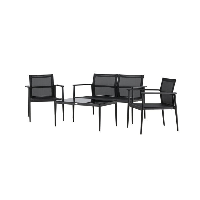 Lounge-Set Break Schwarz – Moderne Outdoor-Lounge