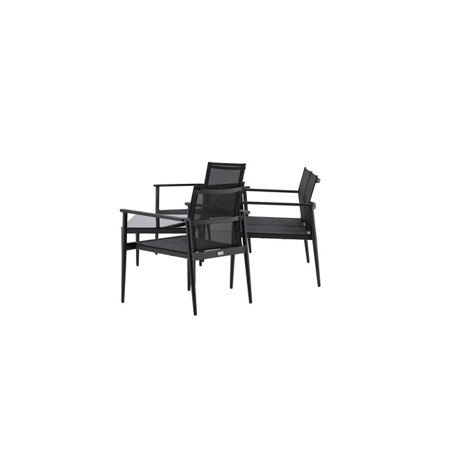 Lounge-Set Break Schwarz – Moderne Outdoor-Lounge