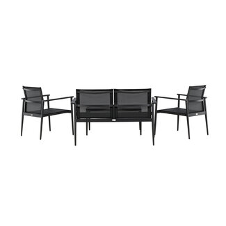 Venture Home Lounge-Set Break Schwarz – Moderne Outdoor-Lounge