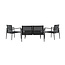 Lounge-Set Break Schwarz – Moderne Outdoor-Lounge