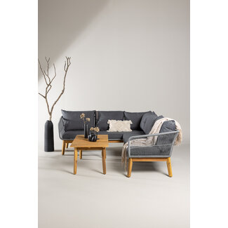Venture Home Lounge-Set Chania Grau – Moderne Outdoor-Lounge