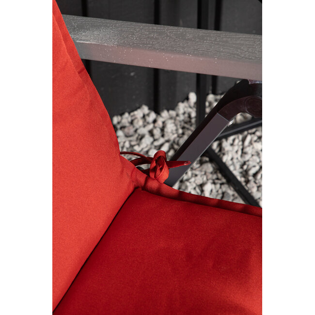 Outdoor-Bankauflage Cushion Rot aus Polyester, 116 cm × 46 cm, UV-beständig und wetterfest – für Gartenbank & Liegestuhl