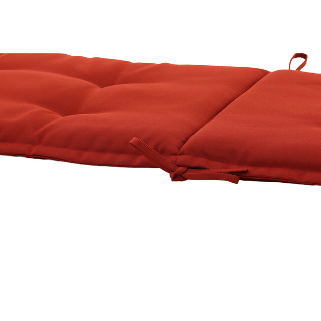 Outdoor-Bankauflage Cushion Rot aus Polyester, 116 cm × 46 cm, UV-beständig und wetterfest – für Gartenbank & Liegestuhl
