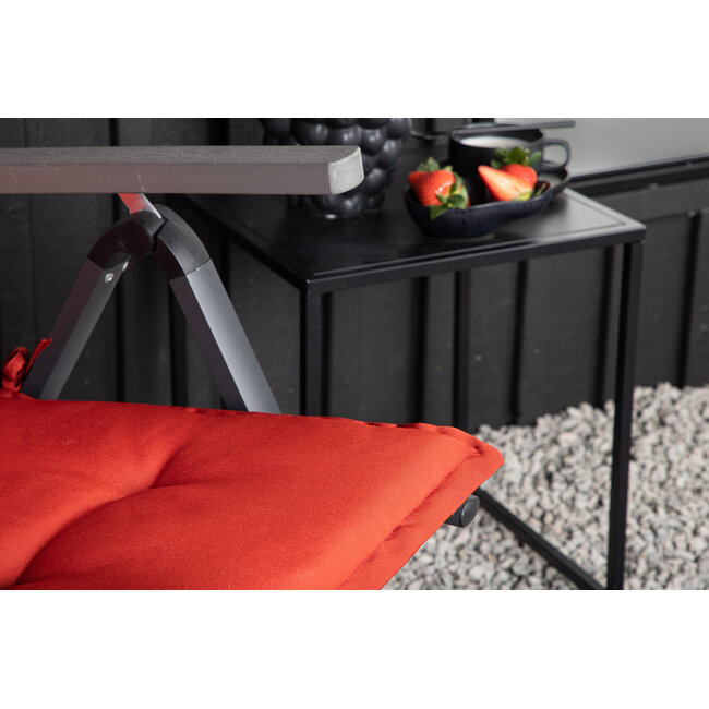 Outdoor-Bankauflage Cushion Rot aus Polyester, 116 cm × 46 cm, UV-beständig und wetterfest – für Gartenbank & Liegestuhl