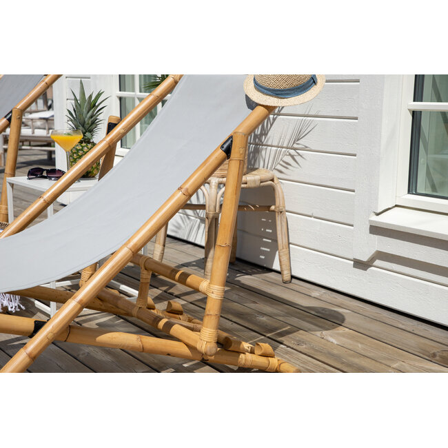 Gartensessel Cane – Loungesessel 74×115×85 cm Rattan & Textilene