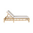 Gartenliege Cane – Sonnenliege 80×210×35 cm Rattan & Baumwolle mit Polster
