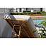Gartenliege Cane – Sonnenliege 80×210×35 cm Rattan & Baumwolle mit Polster