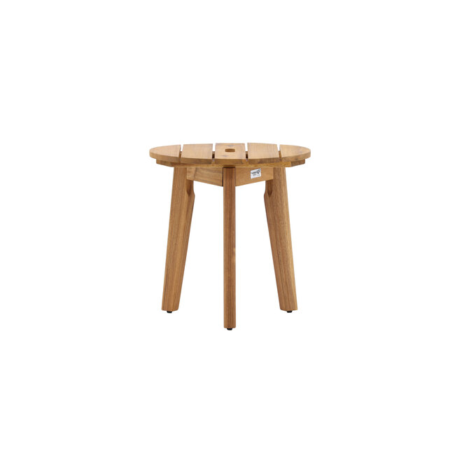 Gartentisch Chania – Beistelltisch Ø40×42 cm Akazienholz Outdoor