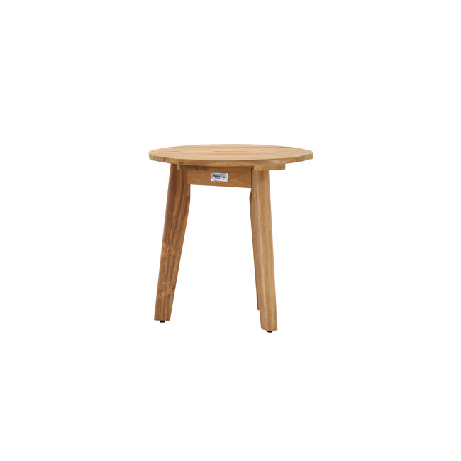 Gartentisch Chania – Beistelltisch Ø40×42 cm Akazienholz Outdoor