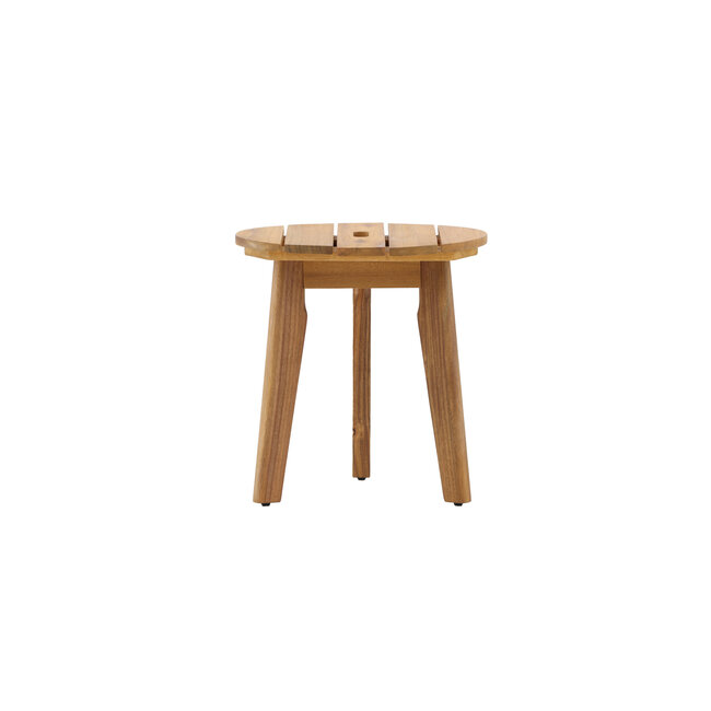 Gartentisch Chania – Beistelltisch Ø40×42 cm Akazienholz Outdoor