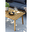 Lounge-Set Chania Schwarz – Outdoor-Lounge 164×75×76 cm Akazienholz und Kunstfaser