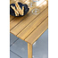 Lounge-Set Chania Schwarz – Outdoor-Lounge 164×75×76 cm Akazienholz und Kunstfaser