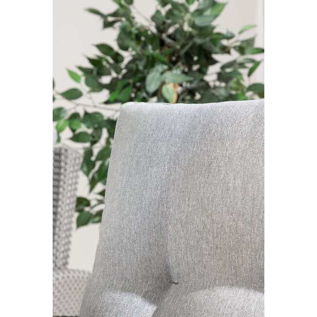 Lounge-Set Brentwood Grau – Outdoor-Lounge 186×73×89 cm Polyrattan und Kunstfaser