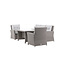 Lounge-Set Brentwood Grau – Outdoor-Lounge 186×73×89 cm Polyrattan und Kunstfaser