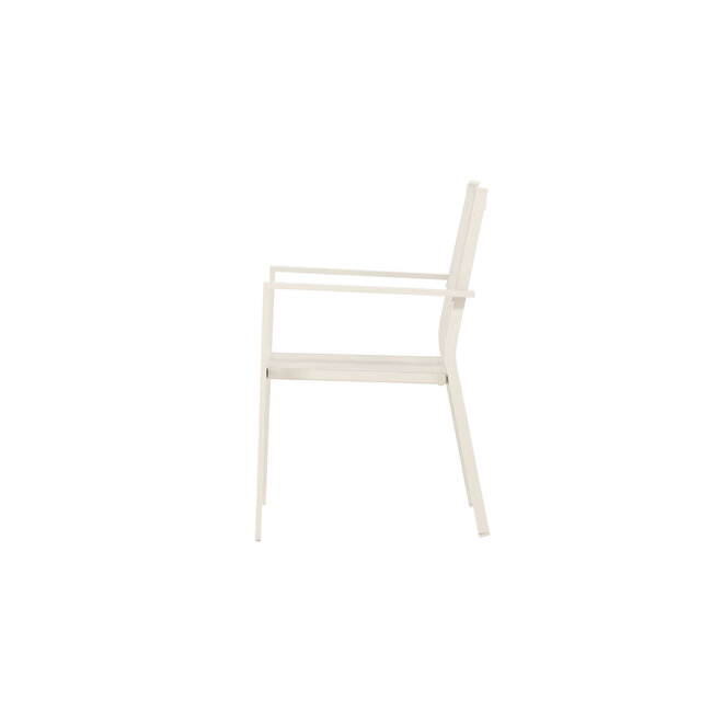Gartenstuhl Copacabana Beige – Niedriglehner 57×61×88 cm Textilene & Aluminium