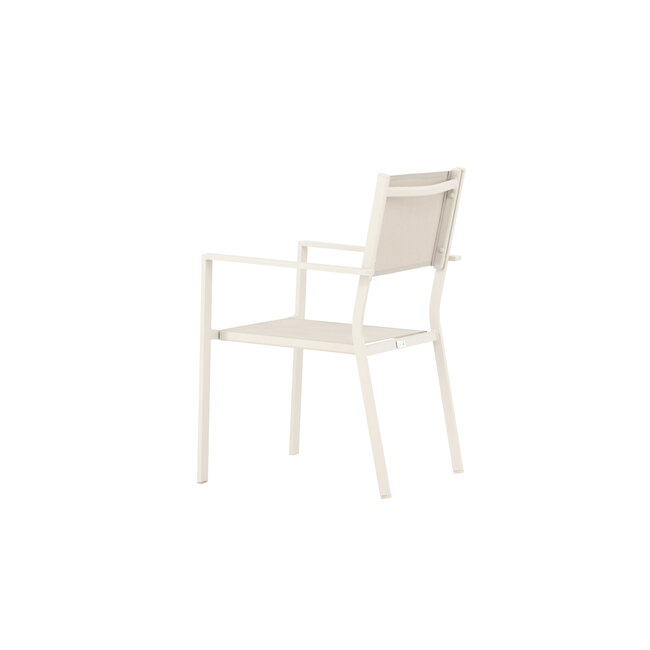 Gartenstuhl Copacabana Beige – Niedriglehner 57×61×88 cm Textilene & Aluminium