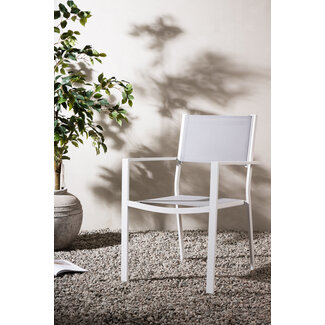Venture Home Gartenstuhl Copacabana Grau – Niedriglehner 57×61×88 cm Textilene & Aluminium