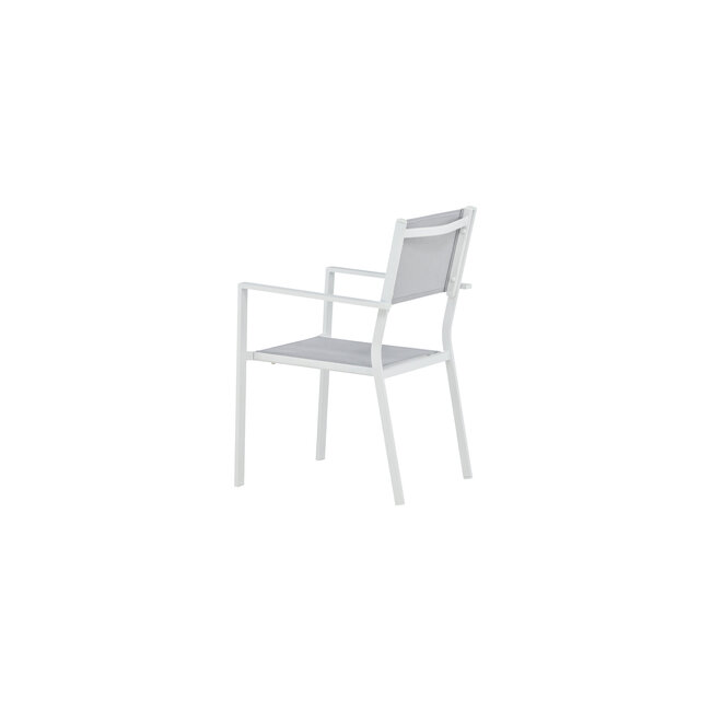 Gartenstuhl Copacabana Grau – Niedriglehner 57×61×88 cm Textilene & Aluminium