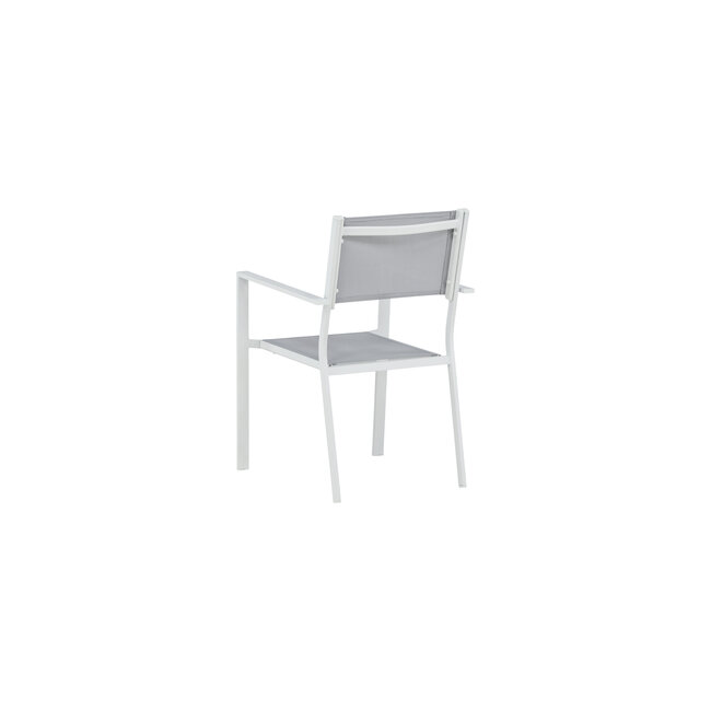Gartenstuhl Copacabana Grau – Niedriglehner 57×61×88 cm Textilene & Aluminium