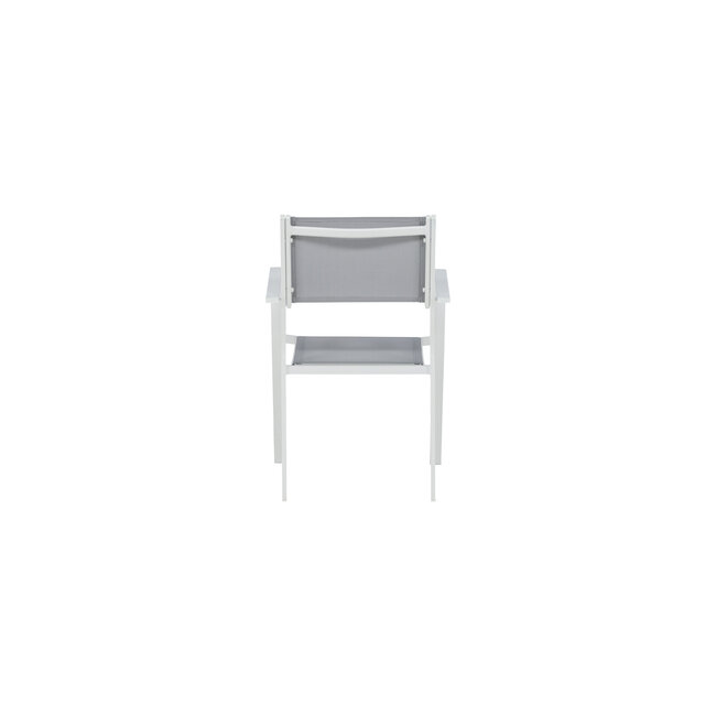 Gartenstuhl Copacabana Grau – Niedriglehner 57×61×88 cm Textilene & Aluminium