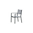 Gartenstuhl Copacabana Grau – Niedriglehner 57×61×88 cm Textilene und Aluminium