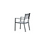 Gartenstuhl Copacabana Grau – Niedriglehner 57×61×88 cm Textilene und Aluminium