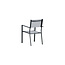 Gartenstuhl Copacabana Grau – Niedriglehner 57×61×88 cm Textilene und Aluminium