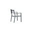 Gartenstuhl Copacabana Grau – Niedriglehner 57×61×88 cm Textilene und Aluminium