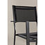 Gartenstuhl Copacabana Schwarz – Niedriglehner 57×61×88 cm Textilene & Aluminium