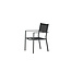 Gartenstuhl Copacabana Schwarz – Niedriglehner 57×61×88 cm Textilene & Aluminium