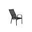 Gartenstuhl Copacabana Schwarz – Hochlehner 57×65×110 cm Textilene & Aluminium