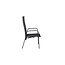 Gartenstuhl Copacabana Schwarz – Hochlehner 57×65×110 cm Textilene & Aluminium