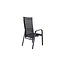 Gartenstuhl Copacabana Schwarz – Hochlehner 57×65×110 cm Textilene & Aluminium