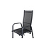 Gartenstuhl Copacabana Schwarz – Hochlehner 57×65×110 cm Textilene & Aluminium
