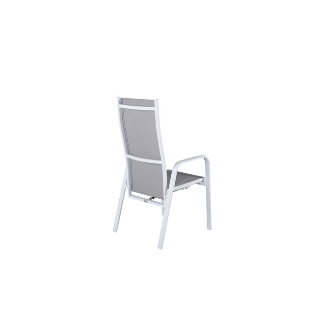 Gartenstuhl Copacabana Grau – Hochlehner 57×65×110 cm Textilene und Aluminium