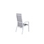 Gartenstuhl Copacabana Grau – Hochlehner 57×65×110 cm Textilene und Aluminium