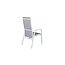 Gartenstuhl Copacabana Grau – Hochlehner 57×65×110 cm Textilene und Aluminium